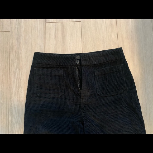 Marine Layer Black Corduroy Pants Size 6 - Picture 2 of 4